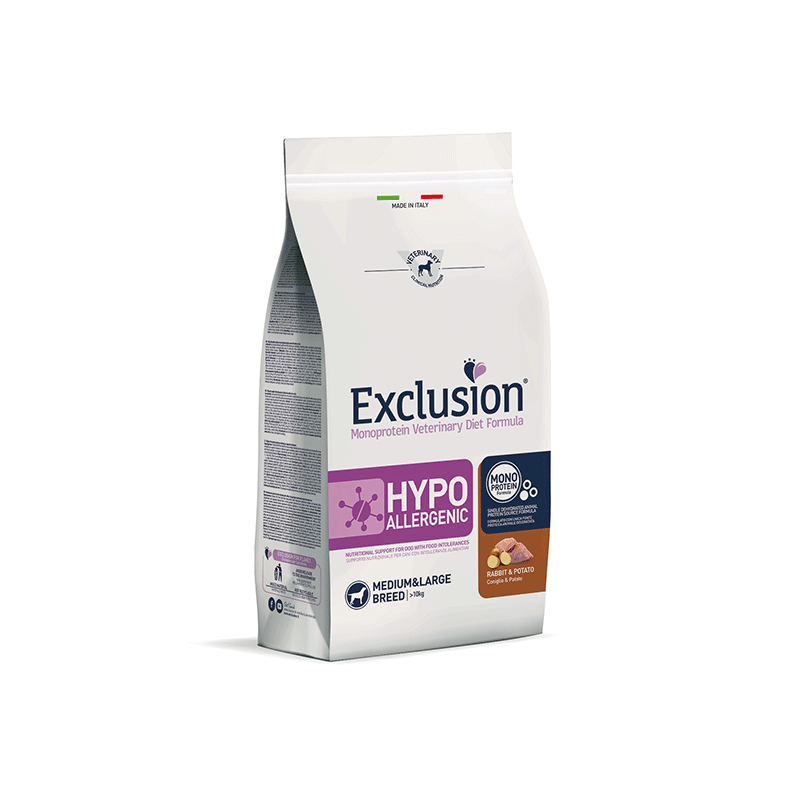 Exclusion Hypoallergenic sausas maistas su triušiena šunims, 2 kg