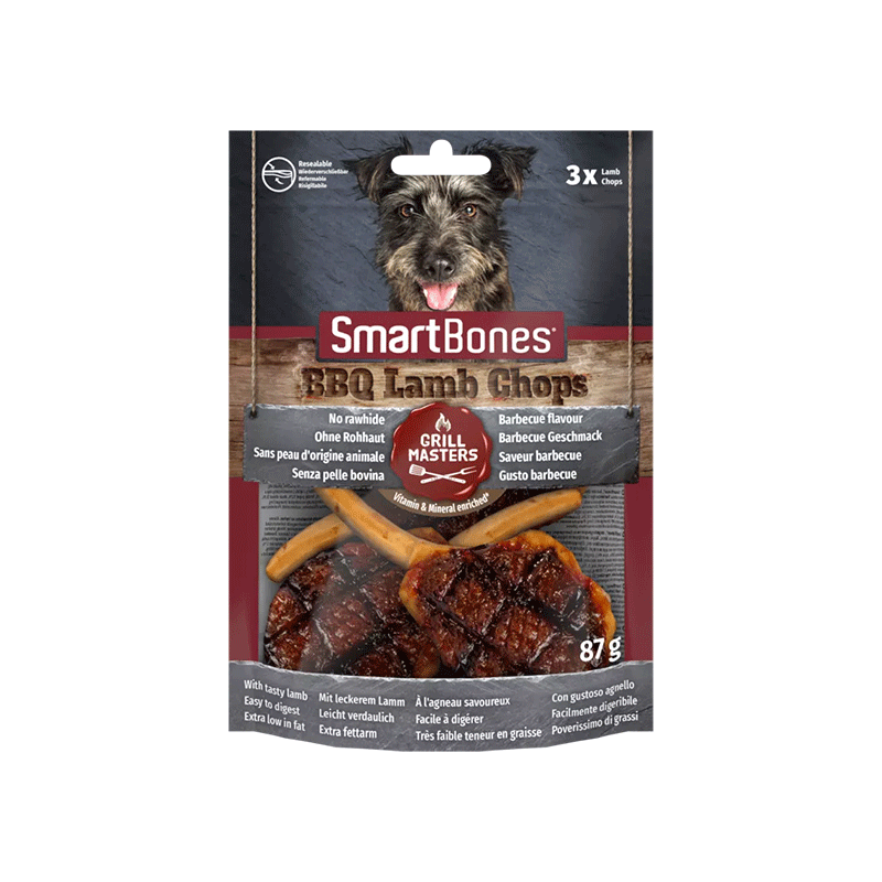 SmartBones Grill Masters BBQ Lamb Chops skanėstai šunims