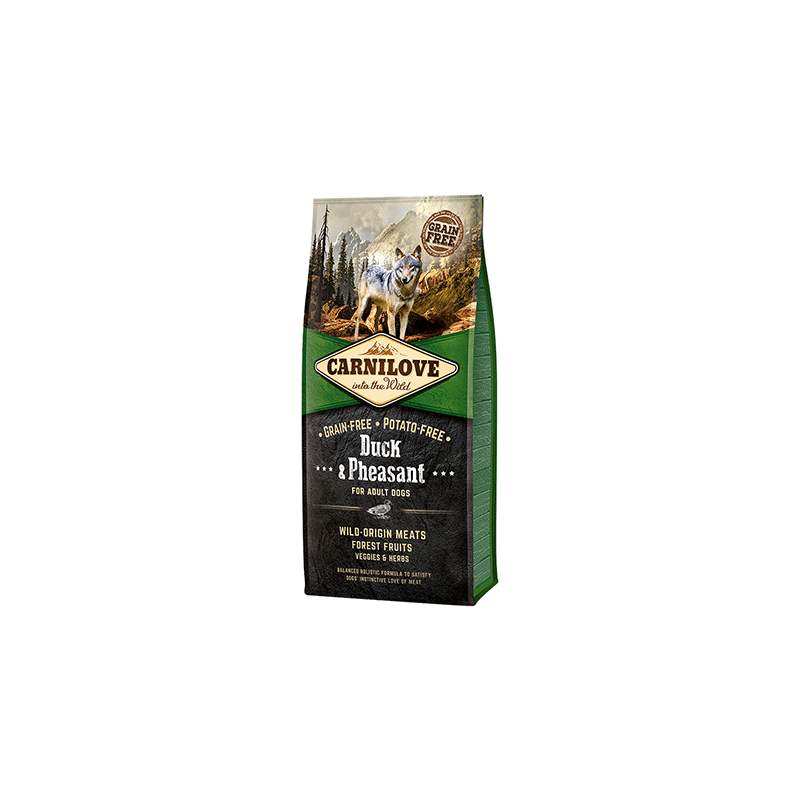 Carnilove Duck & Pheasant Adult sausas pašaras šunims, 1,5 kg