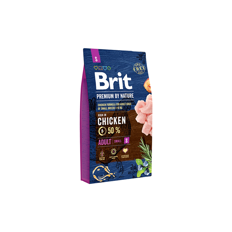 Brit Premium By Nature Adult S sausas šunų maistas