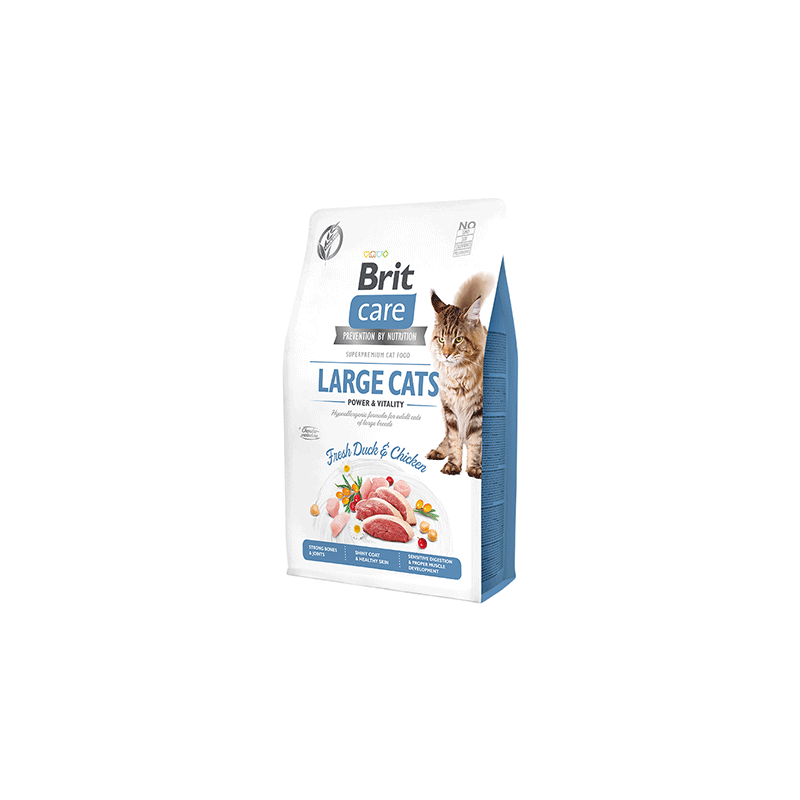 Brit Care Large Cats Power & Vitality sausas kačių maistas