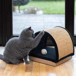 Ecomfy Half Moon smėlio spalvos draskyklė katėms