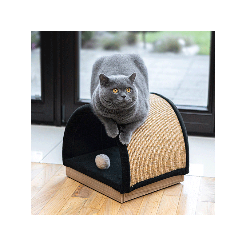 Ecomfy Half Moon smėlio spalvos draskyklė katėms