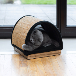 Ecomfy Half Moon smėlio spalvos draskyklė katėms