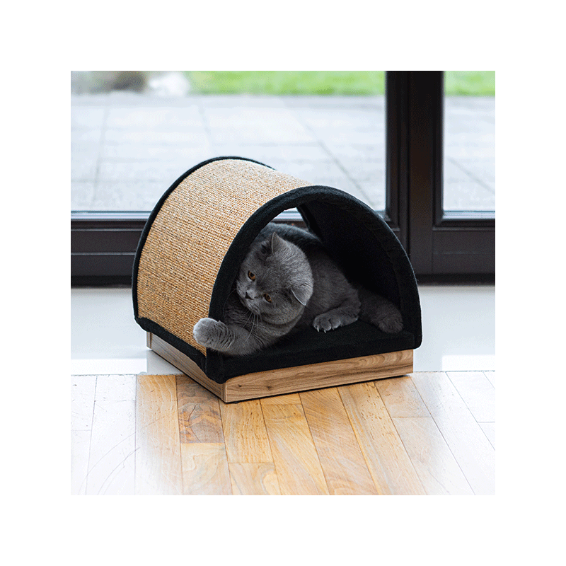 Ecomfy Half Moon smėlio spalvos draskyklė katėms