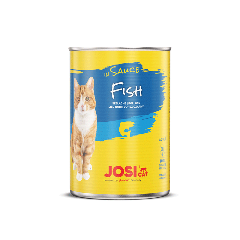 JosiCat konservai katėms su žuvimi padaže, 415 g