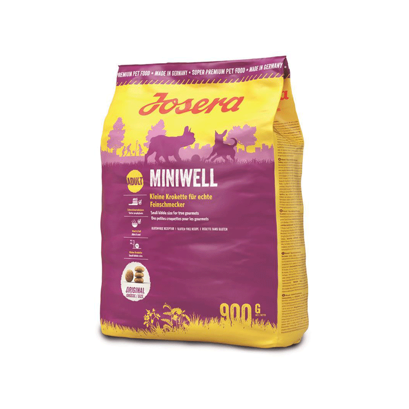 Josera Miniwell sausas maistas šunims, 900 g