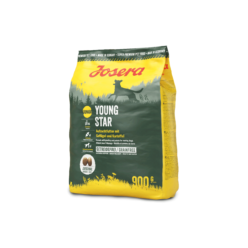 Josera YoungStar begrūdis šunų maistas, 900 g
