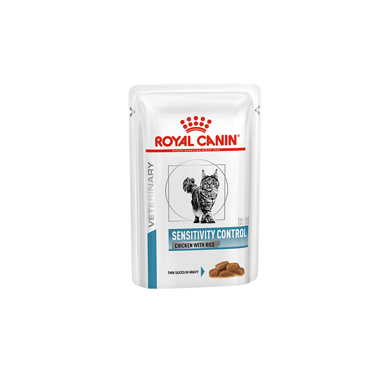 Royal Canin VD Sensitivity Control kačių konservai su vištiena, 85 g