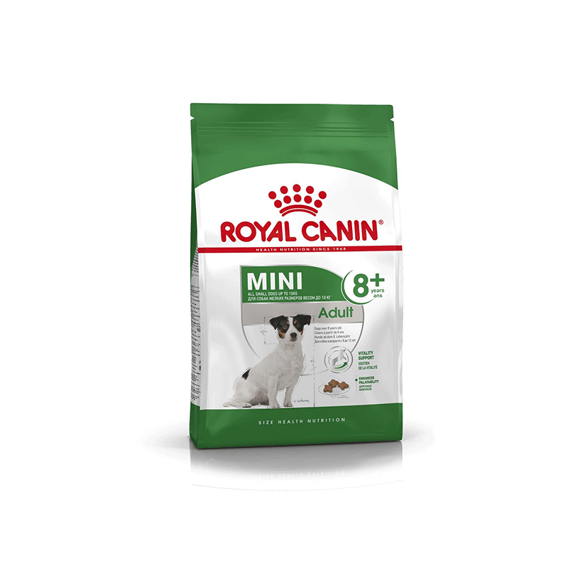 Royal Canin Mini Adult 8+ sausas maistas šunims, 2 kg