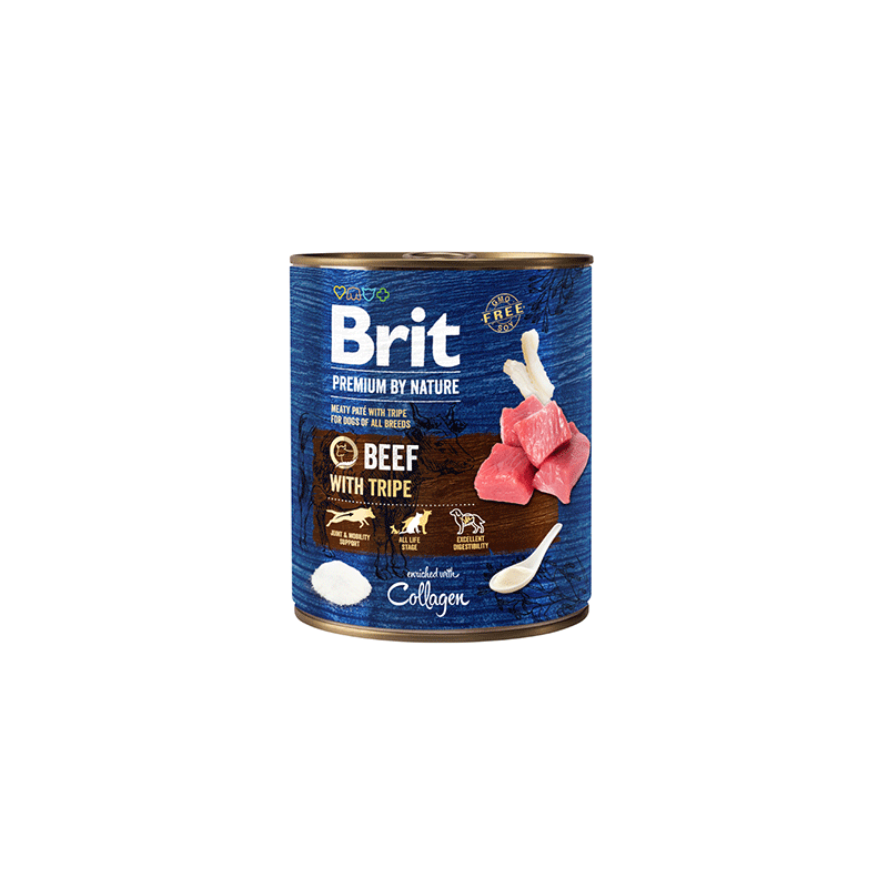 Brit Premium by Nature Beef konservuotas pašaras šunims, 800 g
