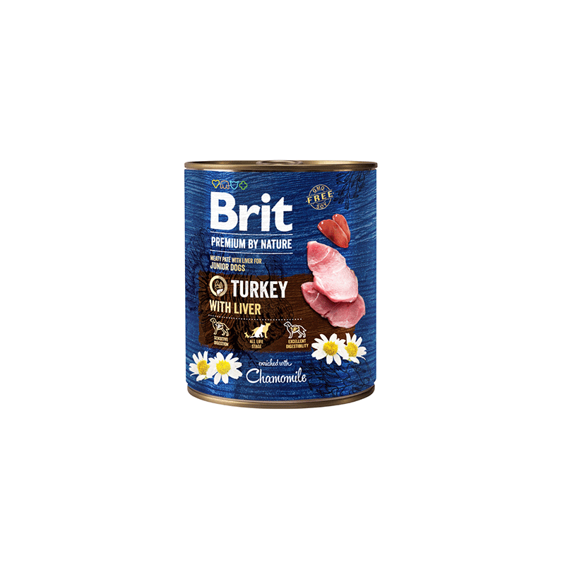 Brit Premium by Nature Turkey konservai šunims, 800 g