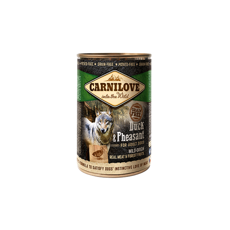Carnilove Wild Meat Duck & Pheasant konservuotas pašaras šunims, 400 g