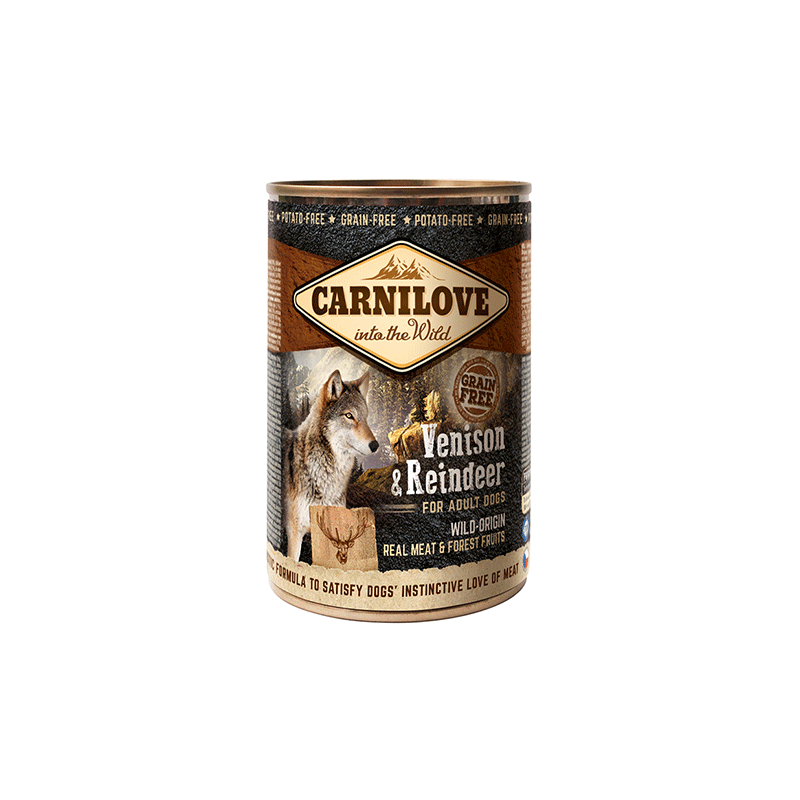 Carnilove Wild Meat Venison & Reindeer konservuotas pašaras šunims, 400 g