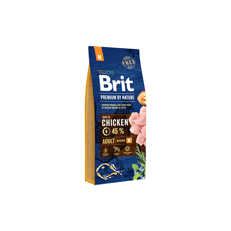 Brit Premium By Nature Adult M sausas šunų maistas, 3 kg