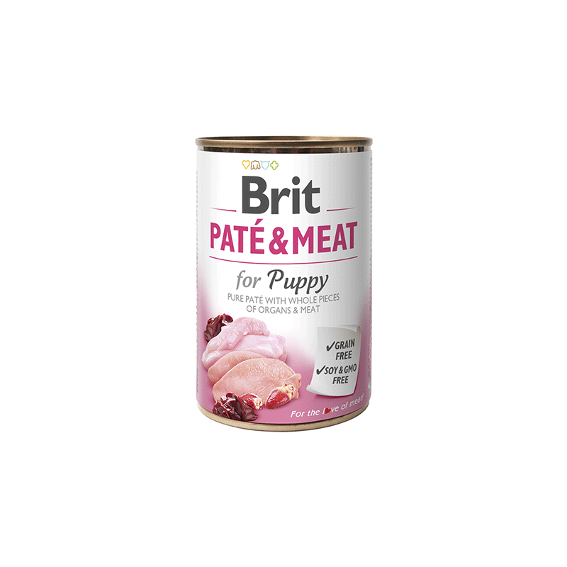 Brit Care Chicken & Turkey Pate & Meat konservai šuniukams, 400 g