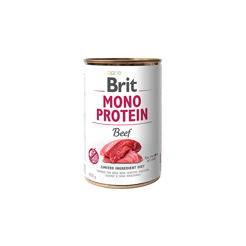 Brit Care Mono Protein Beef konservuotas pašaras šunims, 400 g