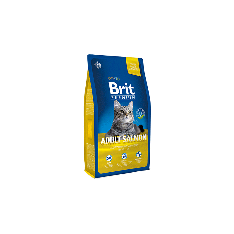 Brit Premium Cat Adult Salmon sausas kačių maistas