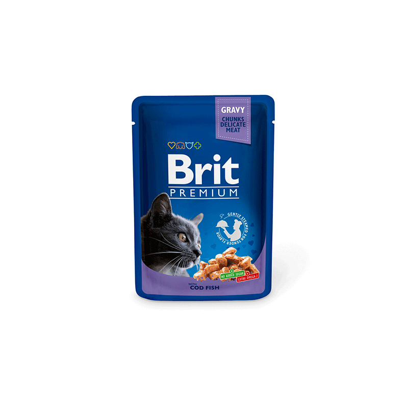 Brit Premium Cod fish konservai katėms, 100 g