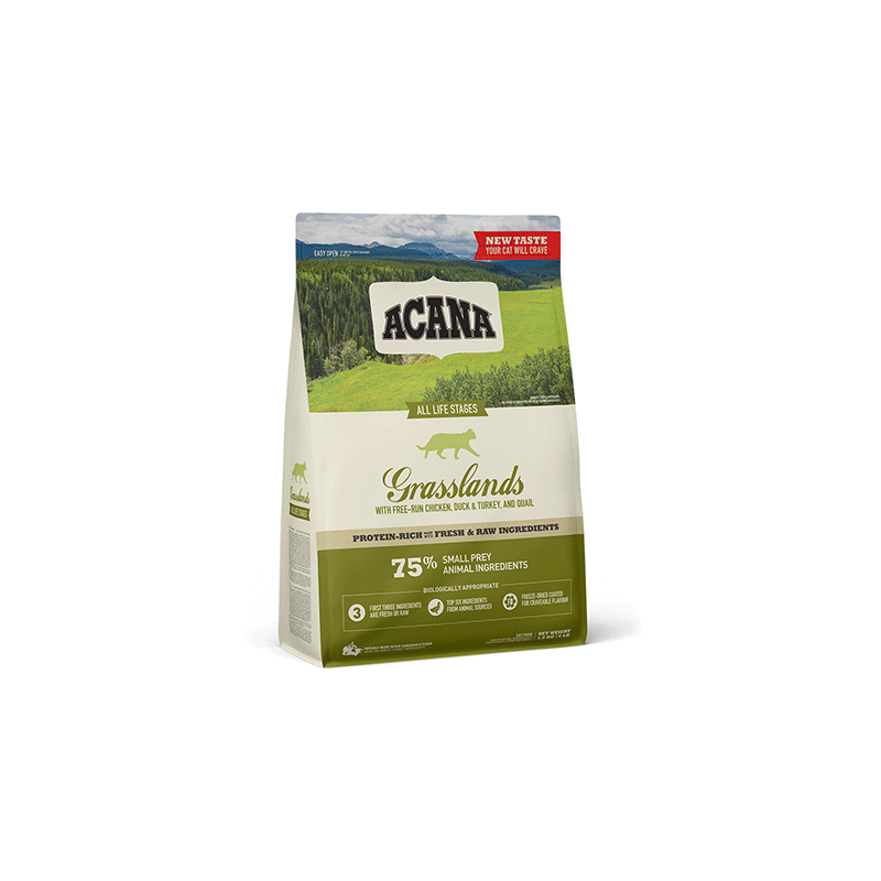 Acana Grasslands Cat sausas kačių pašaras, 1,8 kg