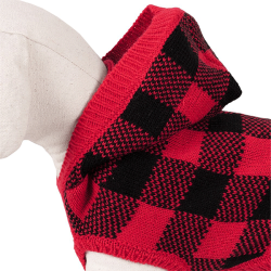 Happet raudonas džemperis šunims, 30 cm