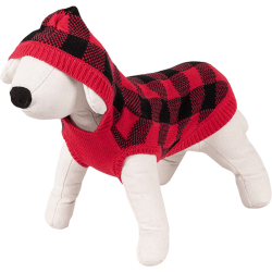 Happet raudonas džemperis šunims, 35 cm