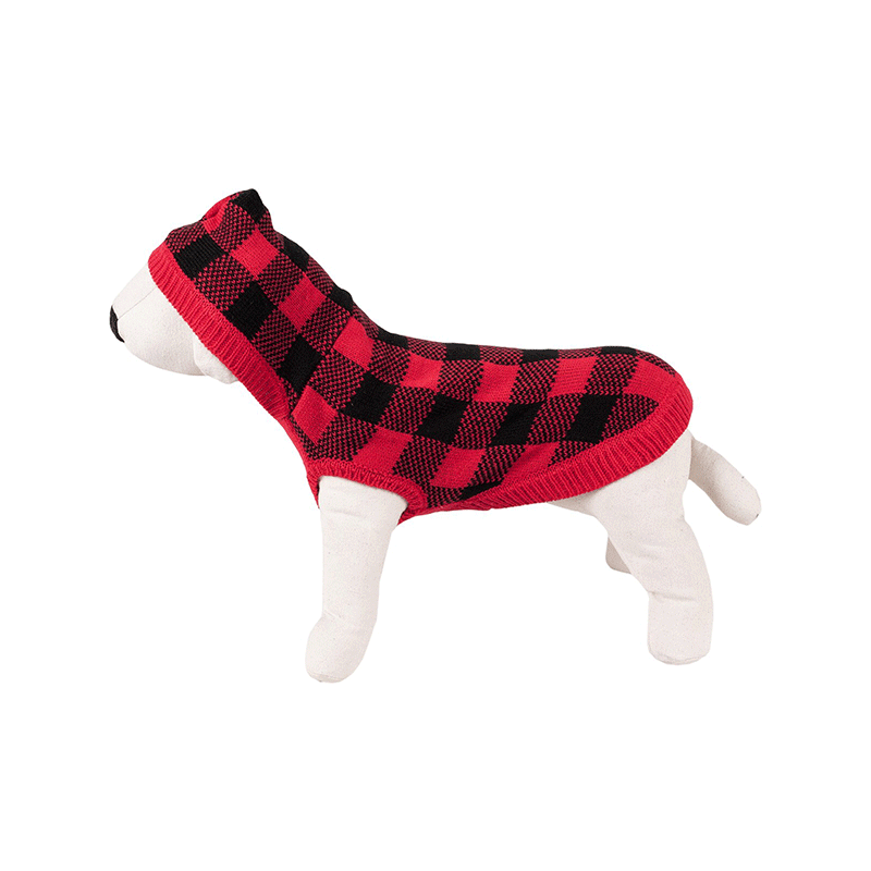 Happet raudonas džemperis šunims, 25 cm