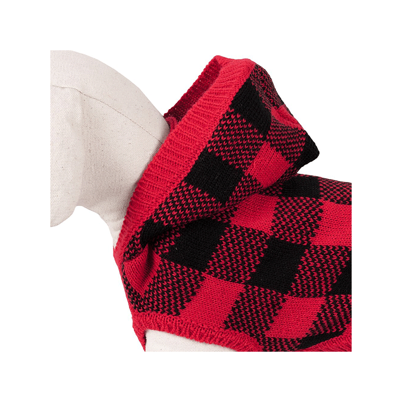 Happet raudonas džemperis šunims, 25 cm