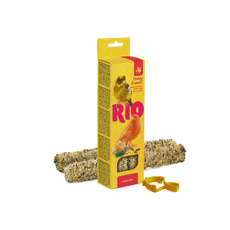 RIO Sticks skanėstai su medumi ir sėklomis kanarėlėms, 2x40 g