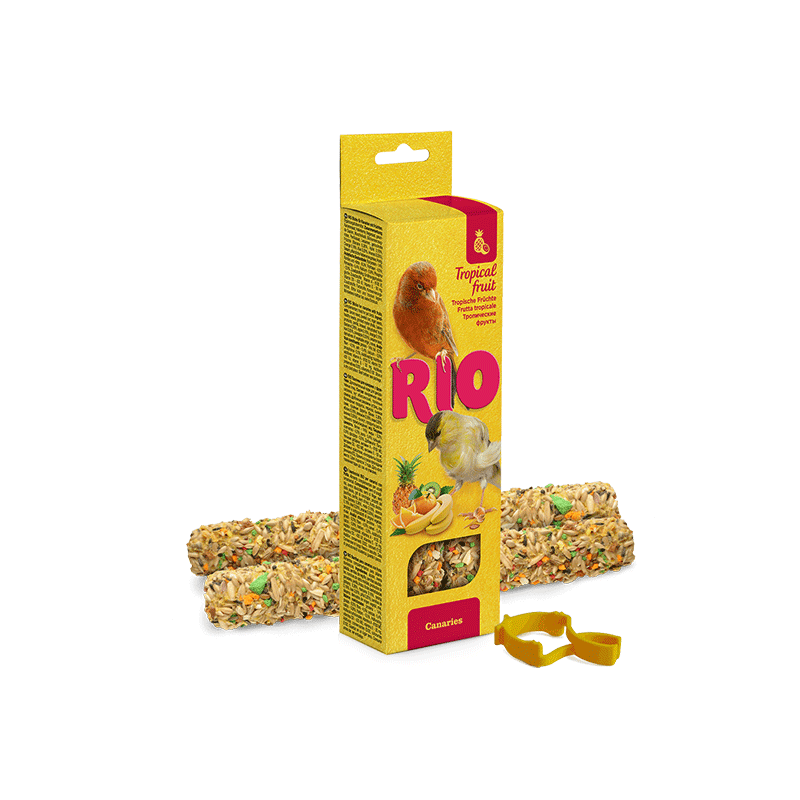 RIO Sticks skanėstai su atogrąžų vaisiais kanarėlėms, 2x40 g