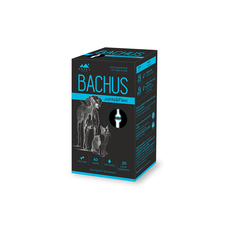 Bachus Joints & Flexi papildai šunims ir katėms, 60 tabl.
