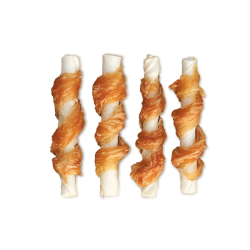 Wanpy Chicken Jerky & Rawhide vytinta vištiena skanėstai šunims, 100 g