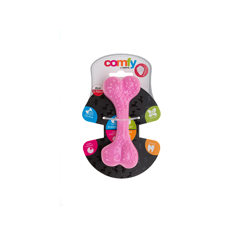 Ecomfy Dental Bone Strawberry žaislas šunims