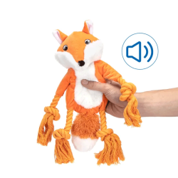 Nobleza pliušinė lapė žaislas šunims