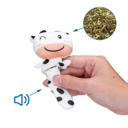 Nobleza pliušinė karvė žaislas su katžole katėms