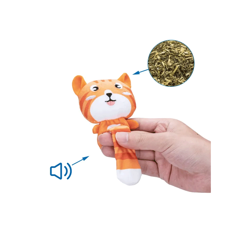 Nobleza pliušinė katė žaislas su katžole katėms