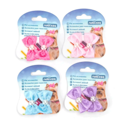 Nobleza gumytės su taškuotais kaspinėliais šunims