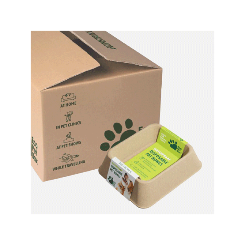 EcoPetBox biologiškai suyrantys dubenėliai augintiniams, 3 vnt.