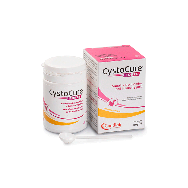 Candioli CystoCure Forte papildai šunims ir katėms, 30 g