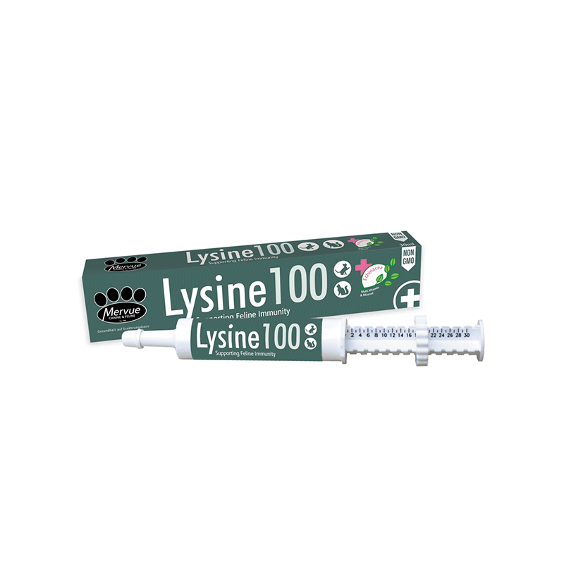 Mervue Lysine 100 papildai imunitetui katėms, 100 ml