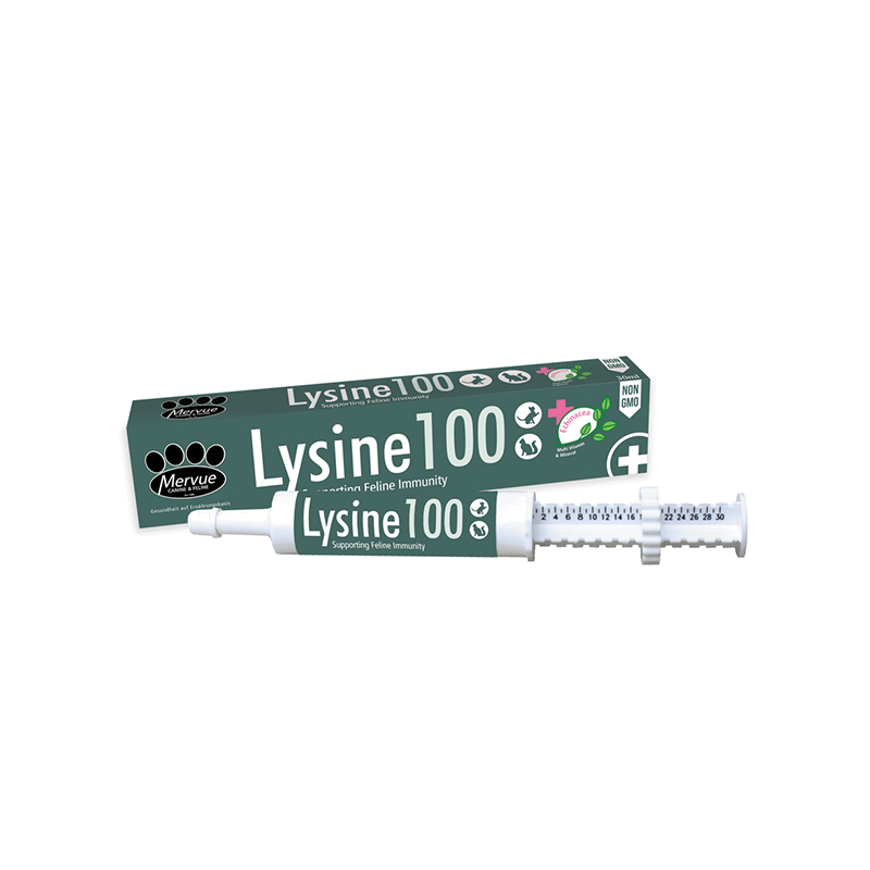 Mervue Lysine 100 papildai imunitetui katėms, 30 ml