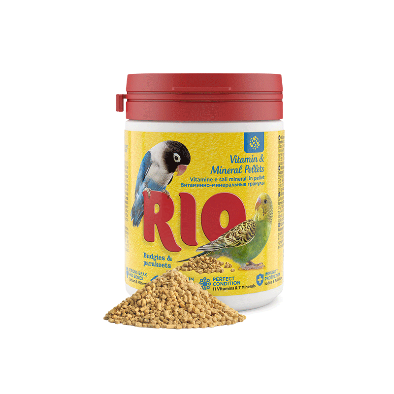 RIO vitaminų ir mineralų granulės papūgoms, 120 g