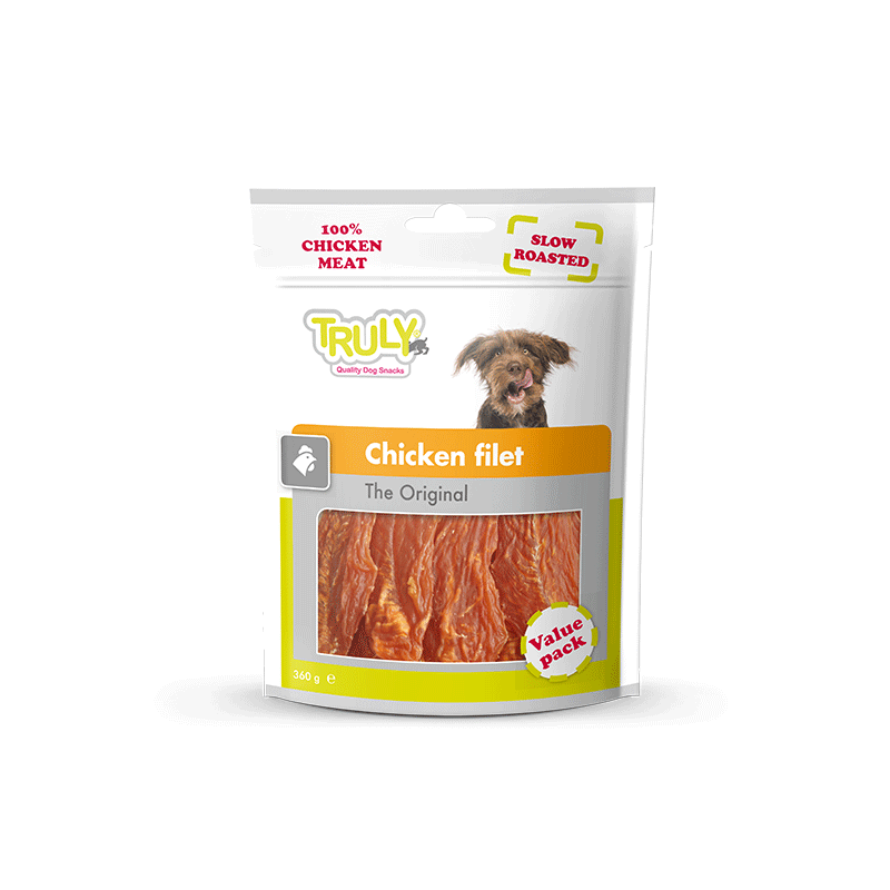 Truly Fillets skanėstai šunims su vištiena, 360 g