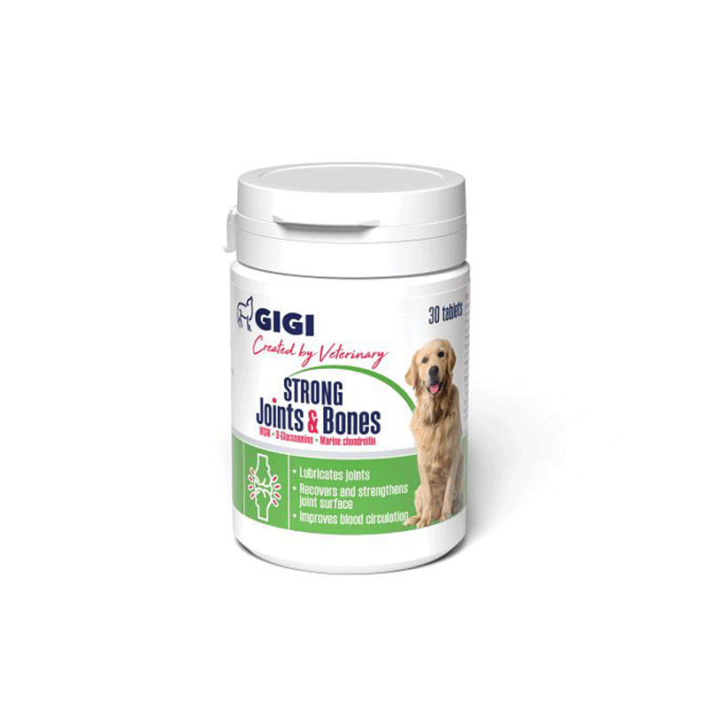 GIGI Strong Joints & Bones papildai šunims, 30 tabl.