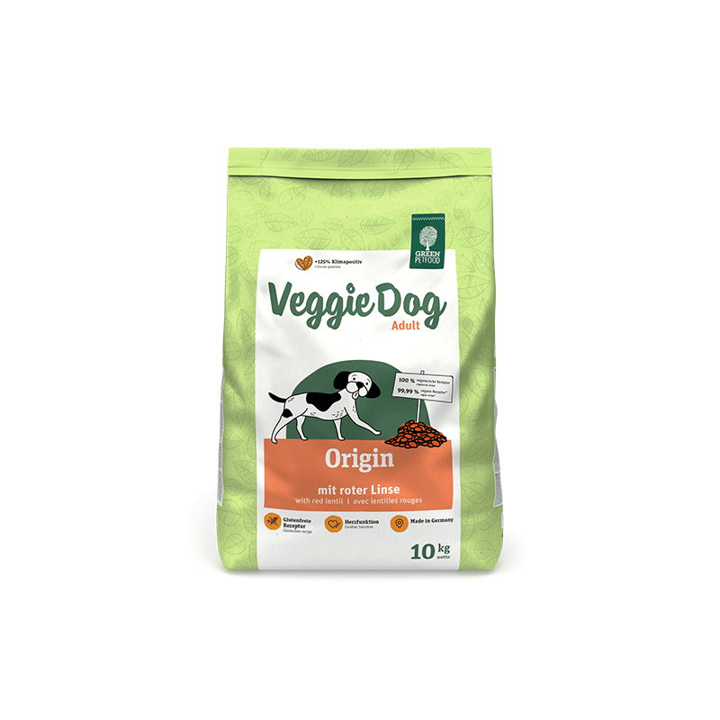 Green Petfood VeggieDog Origin sausas maistas šunims, 10 kg