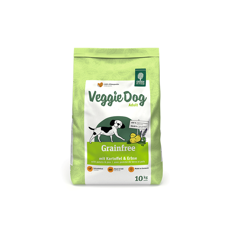 Green Petfood VeggieDog Grainfree sausas maistas šunims, 10 kg