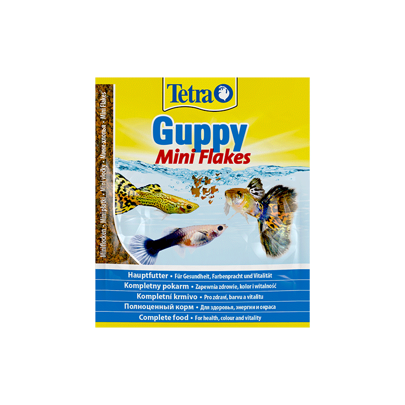 Tetra Guppy Mini Flakes pašaras žuvims, 12 g