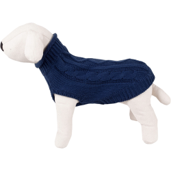 Happet mėlynas megztinis šuniui, 35 cm
