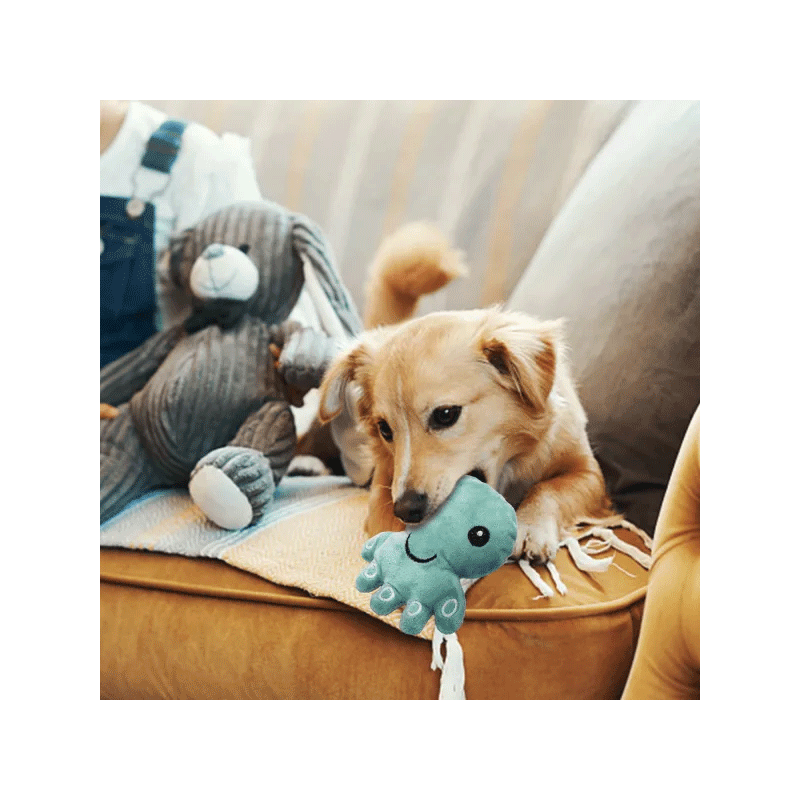 Nobleza pliušinis aštuonkojis žaislas šunims