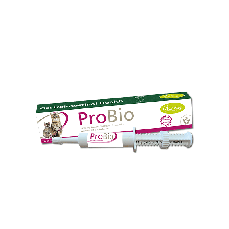 Mervue ProBio probiotinė pasta virškinimui katėms, 15 ml